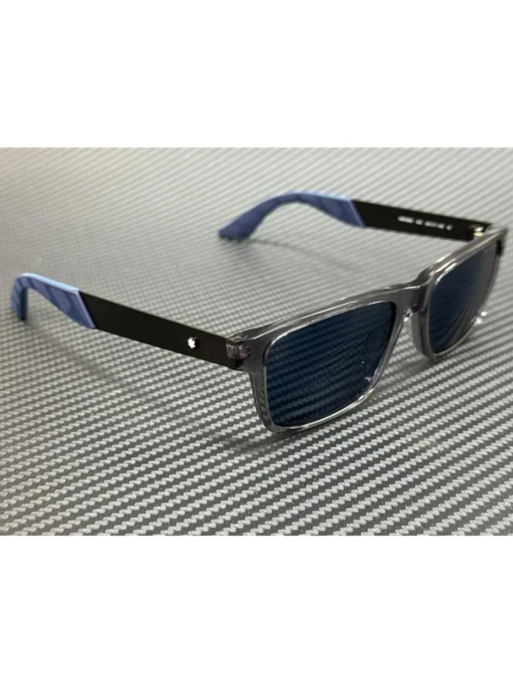 New Montblanc Men Grey Sunglasses 54-17-145
